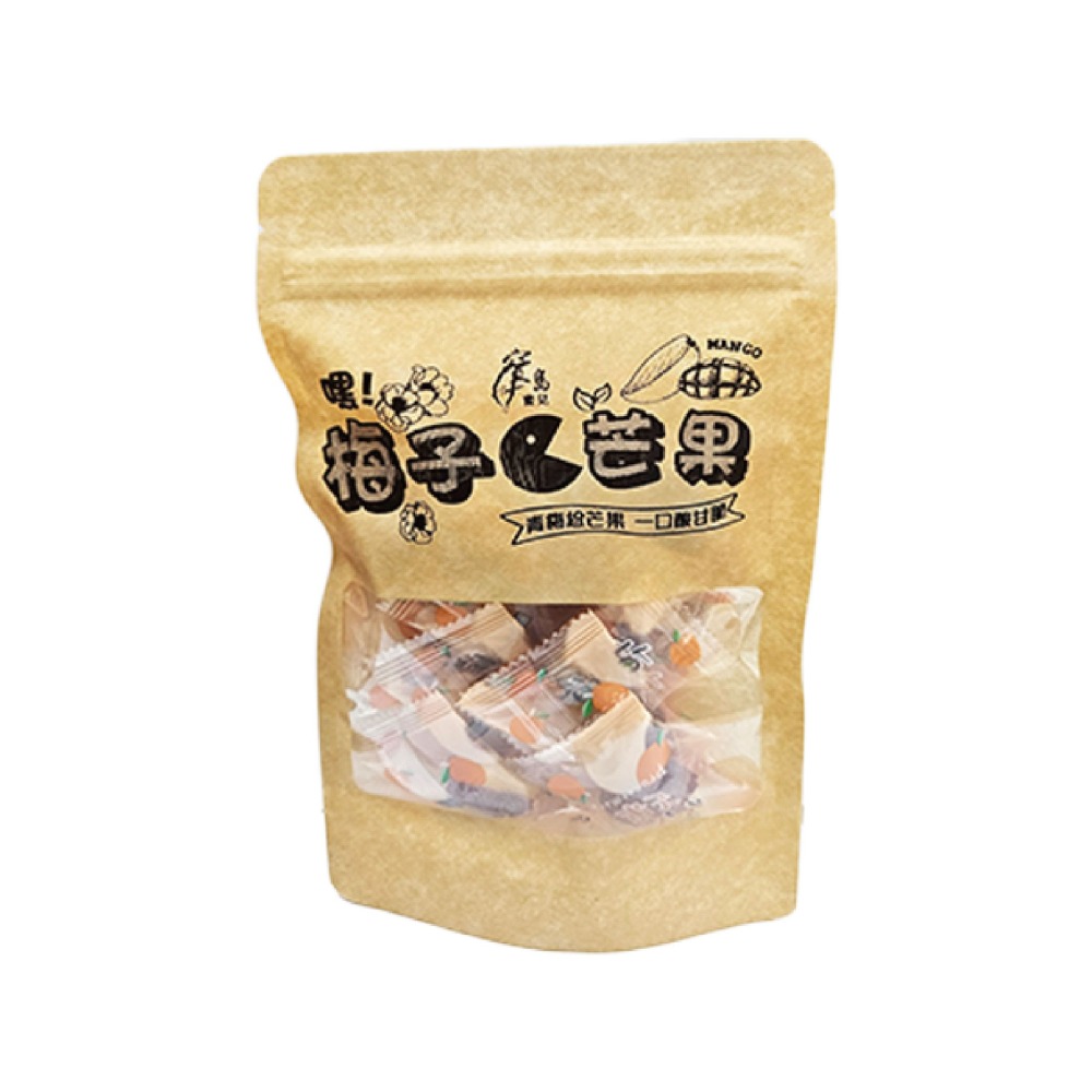 【寶島蜜見】梅子咬芒果 80公克(全素)●新包裝●古早味●梅肉●芒果●蜜餞-細節圖2