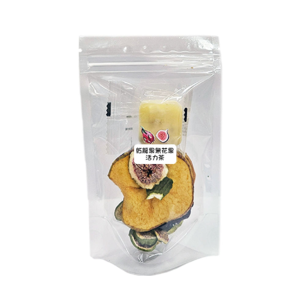 寶島蜜見 紅龍果無花果活力茶 30公克 果乾水 附糖磚 沖泡系列-細節圖2