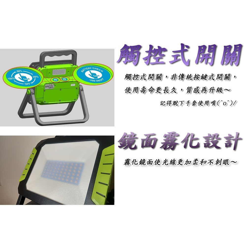新e代 真正30瓦 2700流明(不誇大) 工作燈 含副燈 警示燈 充電 LED燈具 探照燈 投光燈 露營燈 維修燈-細節圖4