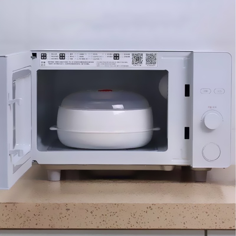 微波料理保鮮盒 微波爐蒸籠 蒸籠 蒸鍋 微波盒 廚房 料理用品 微波 鍋具 加熱 微波加熱 蒸餃 蒸粽子-細節圖5