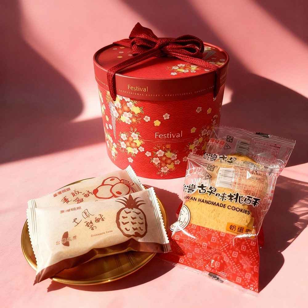 招財貓點心禮盒 餅乾禮盒 台灣土鳳梨酥禮盒 春節禮盒 鳳梨酥 古早味桃酥 下午茶 奶蛋素 年節禮盒-細節圖5