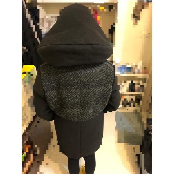 全新❤️ 好市多WEATHERPROOF大衣 女長版拼接連帽外套 冬天長版厚外套 S 127210 厚外套 costco-細節圖2