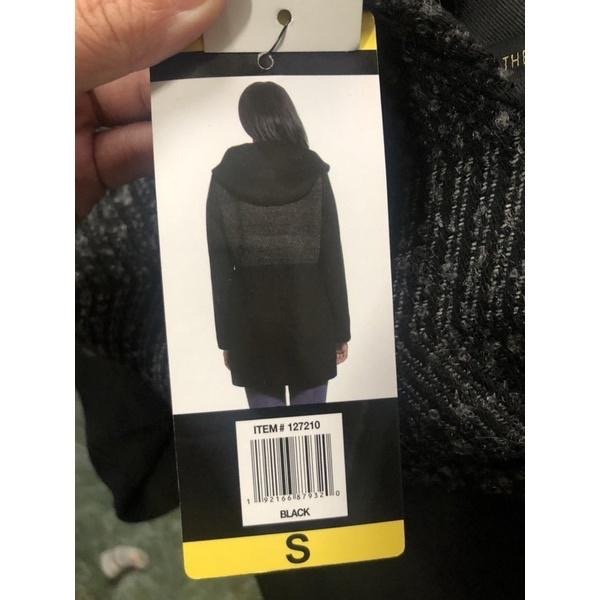 全新❤️ 好市多WEATHERPROOF大衣 女長版拼接連帽外套 冬天長版厚外套 S 127210 厚外套 costco-細節圖3