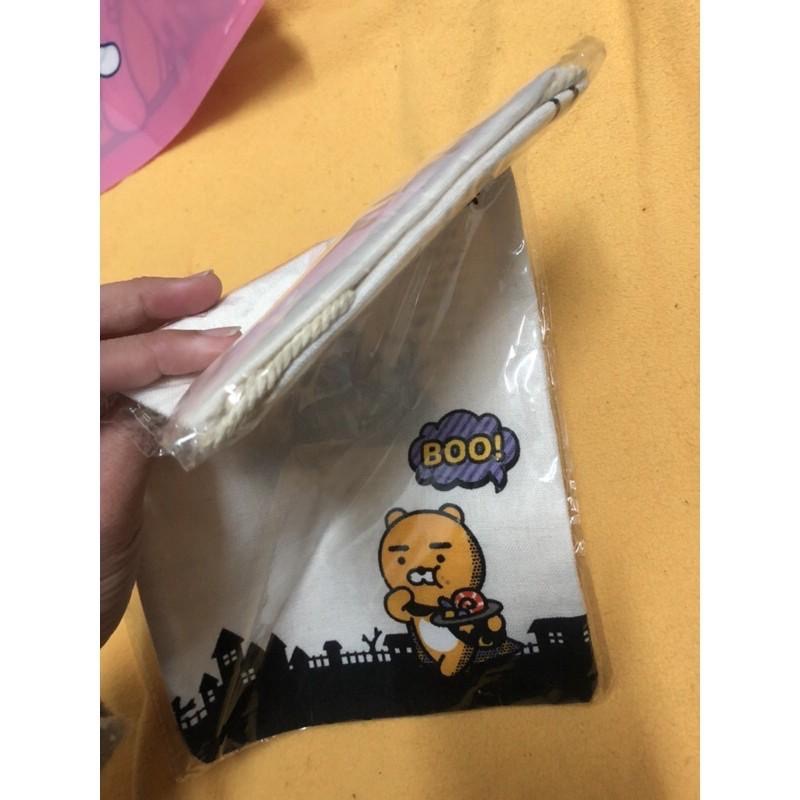 只有一個 kakao Friends 萊恩 Ryan 萬聖節 束口袋 萬聖節束口袋 萊恩 萬聖糖果束口袋 束口袋 袋子-細節圖2