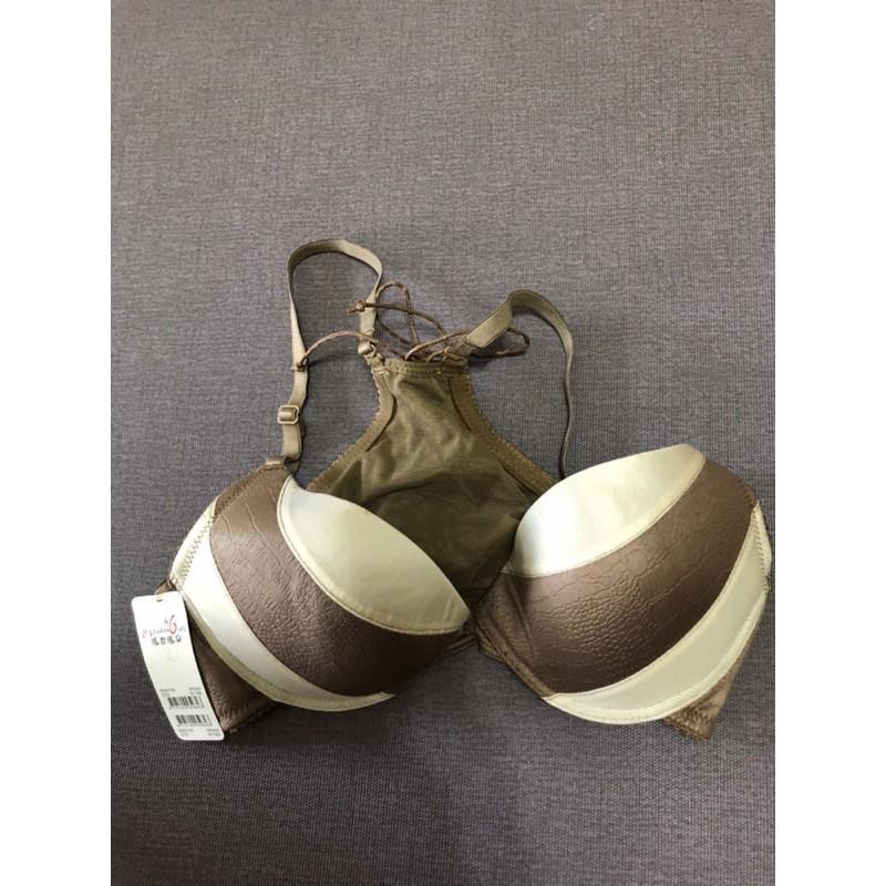 全新 一件 曼黛瑪璉 內衣褲👙 套組 咖啡色 四排扣 內衣 內褲 尺寸M 70B-細節圖8