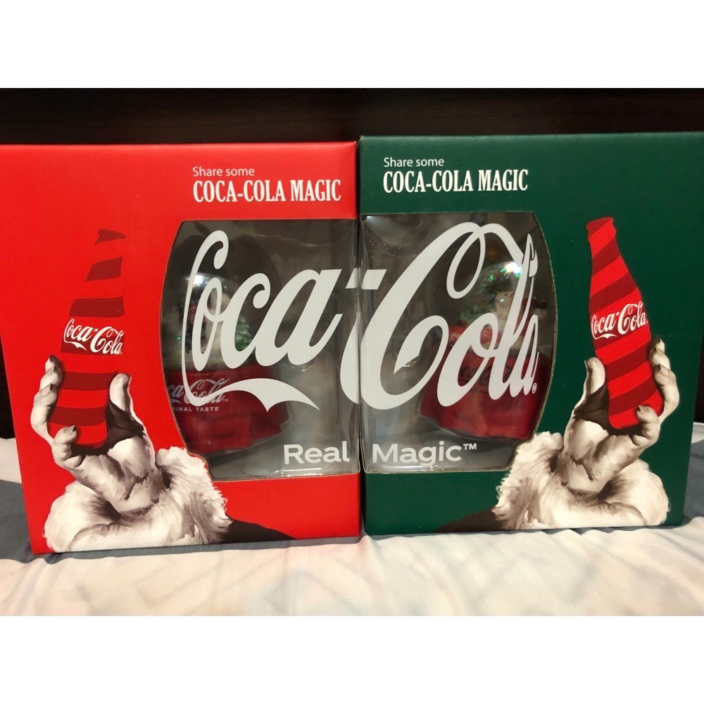 現貨全新❤️ 2023耶誕限定可口可樂水晶球 水晶球 聖誕節交換禮物 耶誕水晶球 聖誕樹🎄北極熊-細節圖3