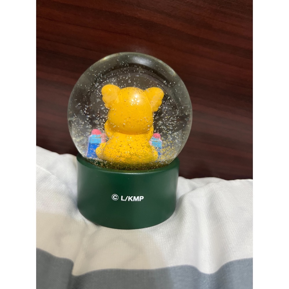 全新現貨🐻 2023樂天小熊夢幻水晶球 LOTTE 耶誕節水晶球 樂天小熊 交換禮物 小熊水晶球 聖誕 繽紛水晶球-細節圖7