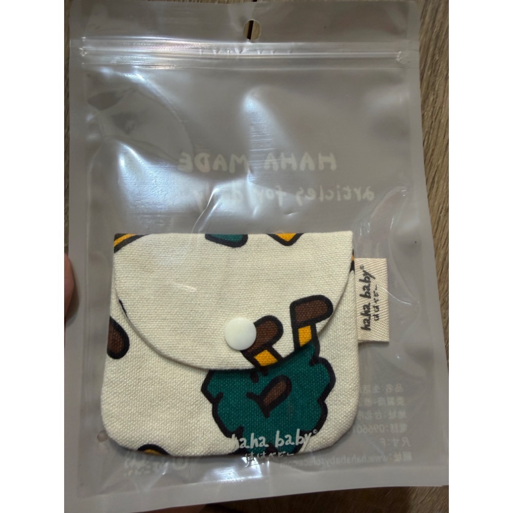 轉售全新 Hahababy單扣零錢包 心花開/愛心餅乾 零錢包 單扣零錢袋 零錢 小物包 扣子款 扣子零錢包-規格圖7