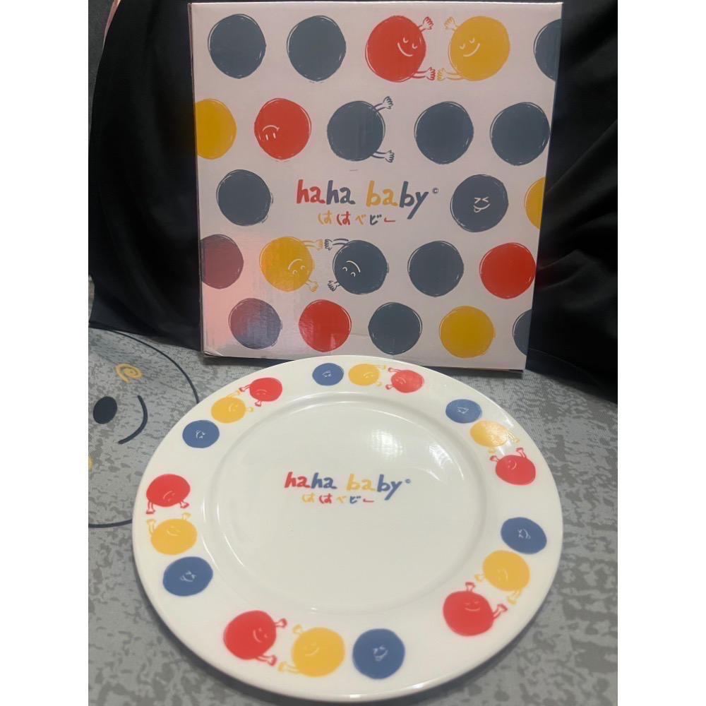 現貨 全新❤️ 全家x hahababy 夏日趣遊DAY 玻璃杯&8吋圓盤&絨毛飲料提袋 杯子 點點款 文字款 擁抱點點-細節圖5