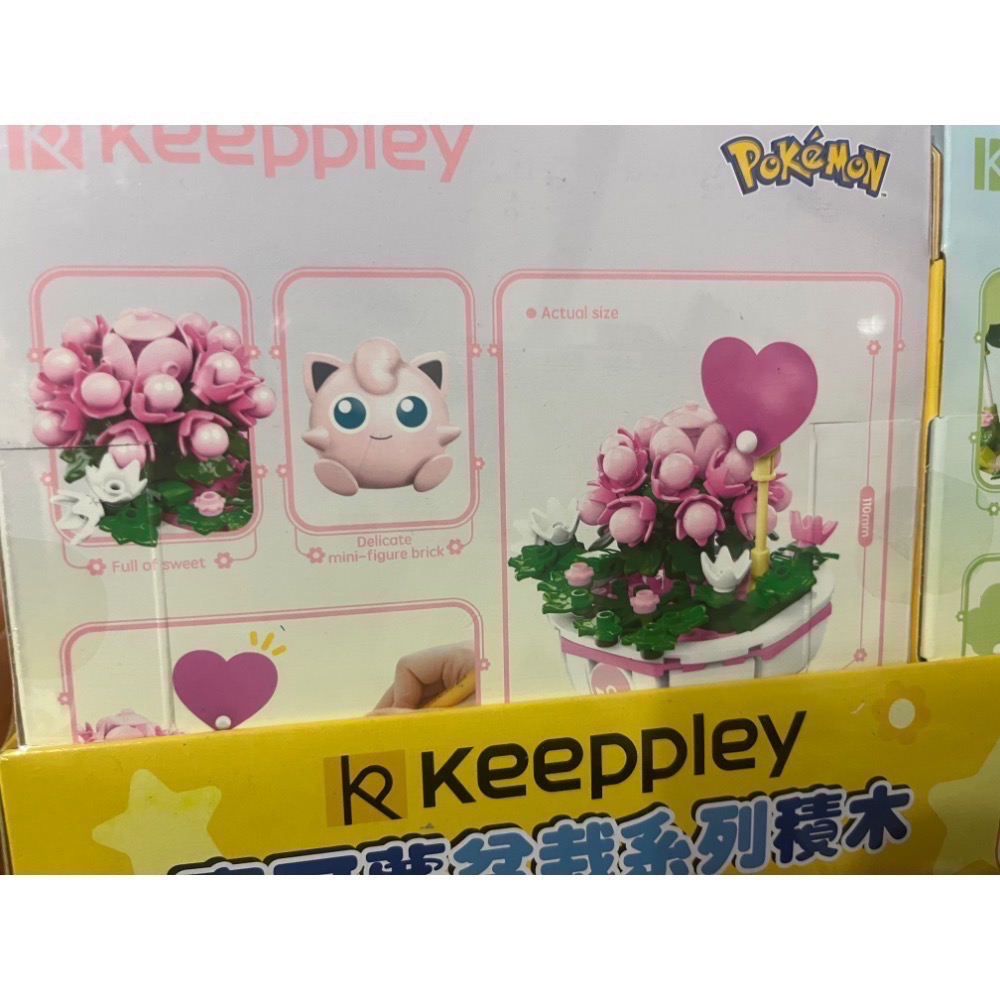 全新現貨 好市多代購 keeppley寶可夢盆栽系列積木 皮卡丘/小火龍/傑尼龜/妙蛙種子/胖丁 Costco 神奇寶貝-細節圖5