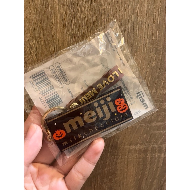 售完不補 全新轉售 Meiji 明治經典萬聖節限定吊飾 萬聖節 吊飾 明治 鑰匙圈 巧克力塊 造型吊環-規格圖4