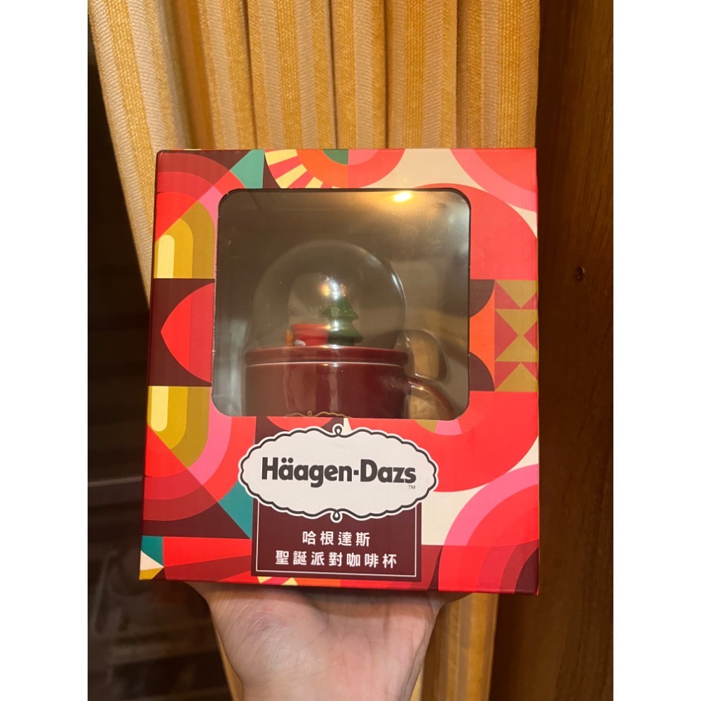 全新現貨 哈根達斯聖誕派對咖啡杯 水晶球馬克杯 聖誕節水晶球 聖誕樹 咖啡杯☕️ 迷你杯子 2用水晶球+杯子 迷你馬克杯-細節圖4