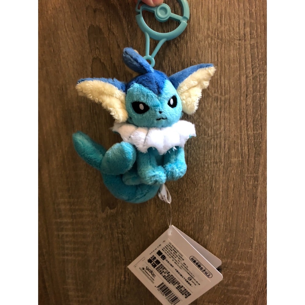 現貨 寶可夢中心Pokémon Center限定 伊布 水伊布 皮卡丘 附扣環吉祥物 掛飾 玩偶掛環 扣環掛繩 皮卡-規格圖9