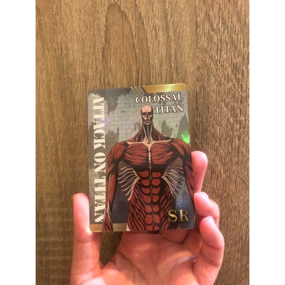 進擊的巨人快閃店閃卡 人物卡 艾蓮巨人 進擊的巨人 約翰 阿爾敏 萊納 超大型巨人 艾連 巨人收藏卡 進擊的巨人期間限定-規格圖6