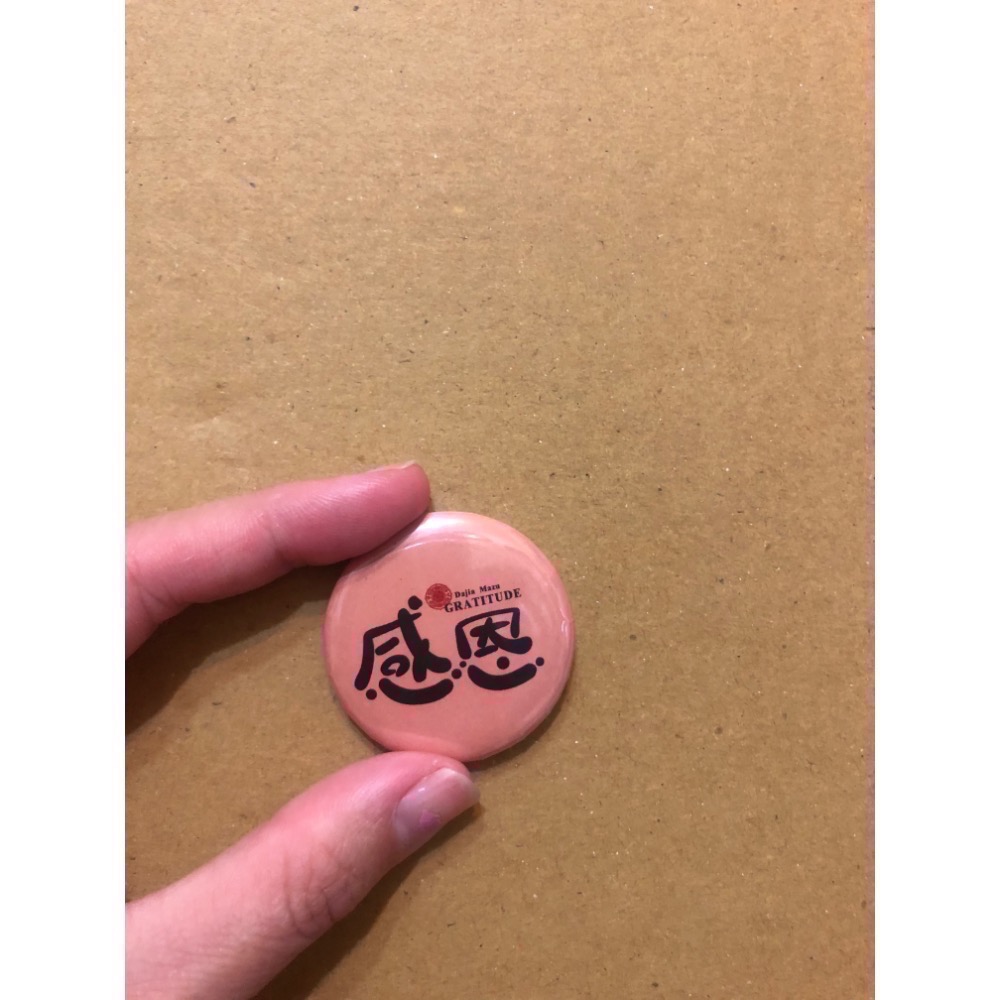 已過香爐 別針 大甲媽感恩胸針/別針/2024購物袋/符令金屬貼/蛇年金箔吊飾 大甲鎮瀾宮 惜福 徽章 吊飾 符令貼-感恩-別針