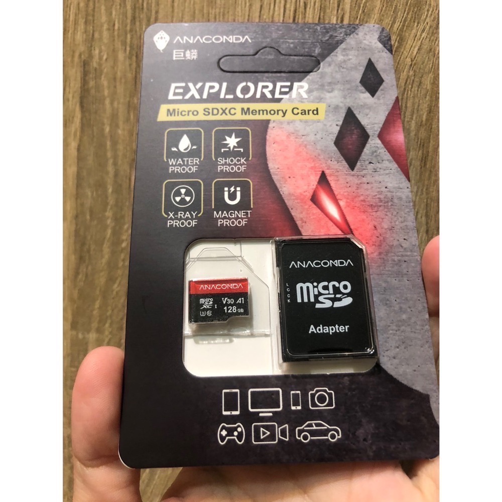 台灣製造🇹🇼 全新公司貨 ANACOMDA巨蟒 MicroSDXC 128G UHS-I U3 V30 A1記憶卡-細節圖2