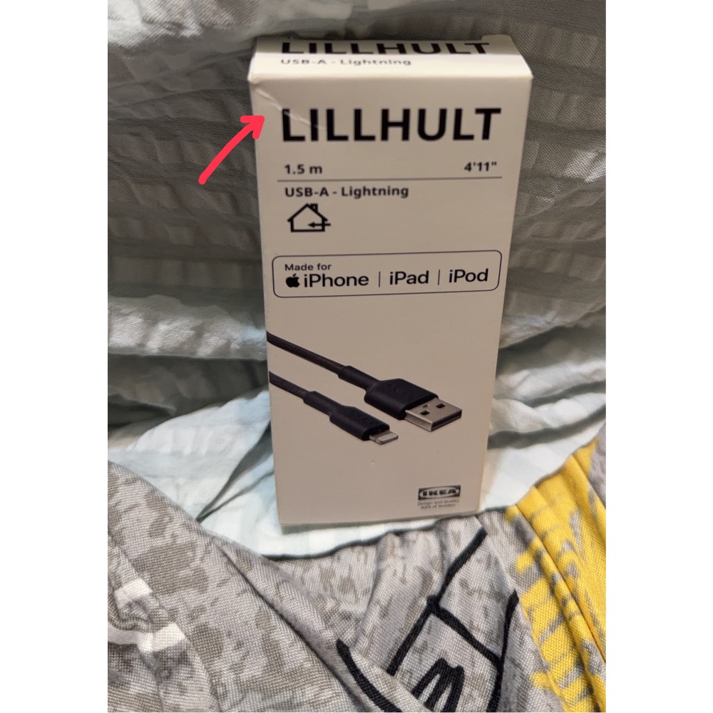 盒小損 IKEA 充電線 LILLHULT IKEA LILLHULT USB-C/ USB-A toLightning-細節圖8