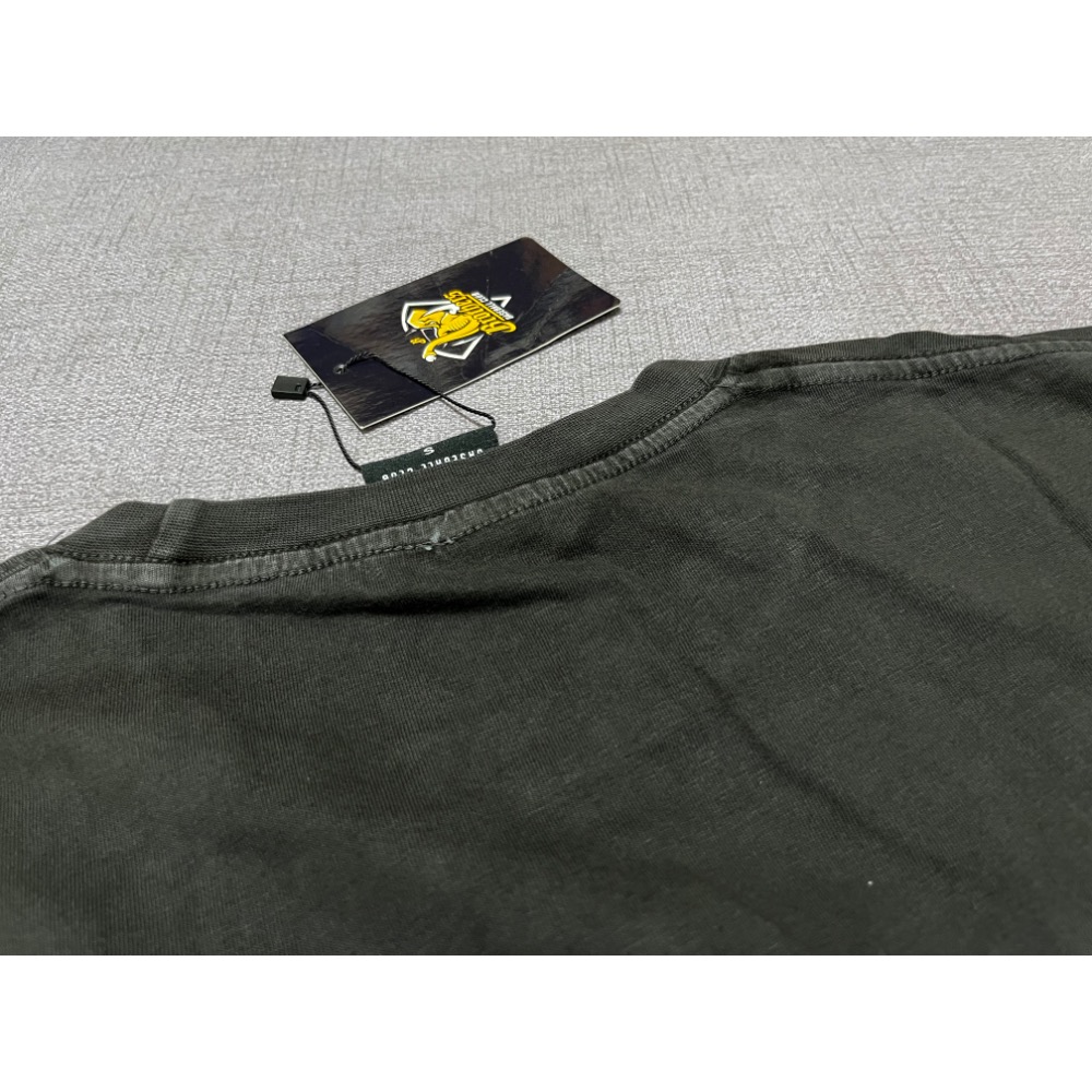 轉售 全新 中信兄弟 水洗電繡logo T 深灰s號 兄弟象 T-shirt 中信兄弟brothers 兄弟絕版款-細節圖7