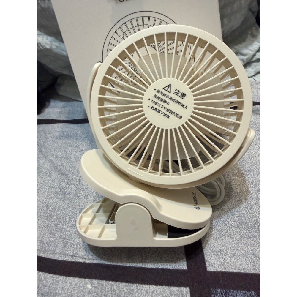 全新現貨 艾美特AIRMATE UD201 USB桌/夾兩用風扇 (需插電才可以使用） 小電扇 迷你風扇 桌扇UD201-細節圖5