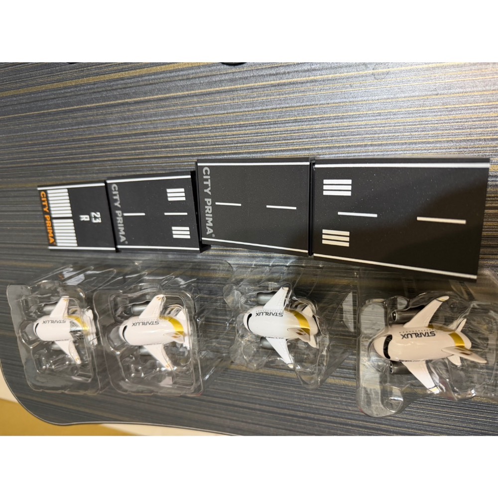不拆售 現貨 7-11 City Prima x 星宇航空starlux 聯名 迴力飛機跑道組 一組4隻 飛機 軌道-細節圖4
