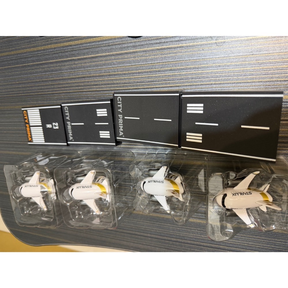 不拆售 現貨 7-11 City Prima x 星宇航空starlux 聯名 迴力飛機跑道組 一組4隻 飛機 軌道-細節圖4
