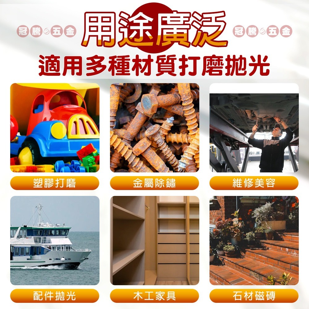 植絨砂紙 (十片) 圓砂紙 2英吋 白砂紙 砂紙 魔鬼氈 白砂紙 自黏砂紙 圓盤砂紙 黏扣式砂紙 拋光 冠騰五金-細節圖7