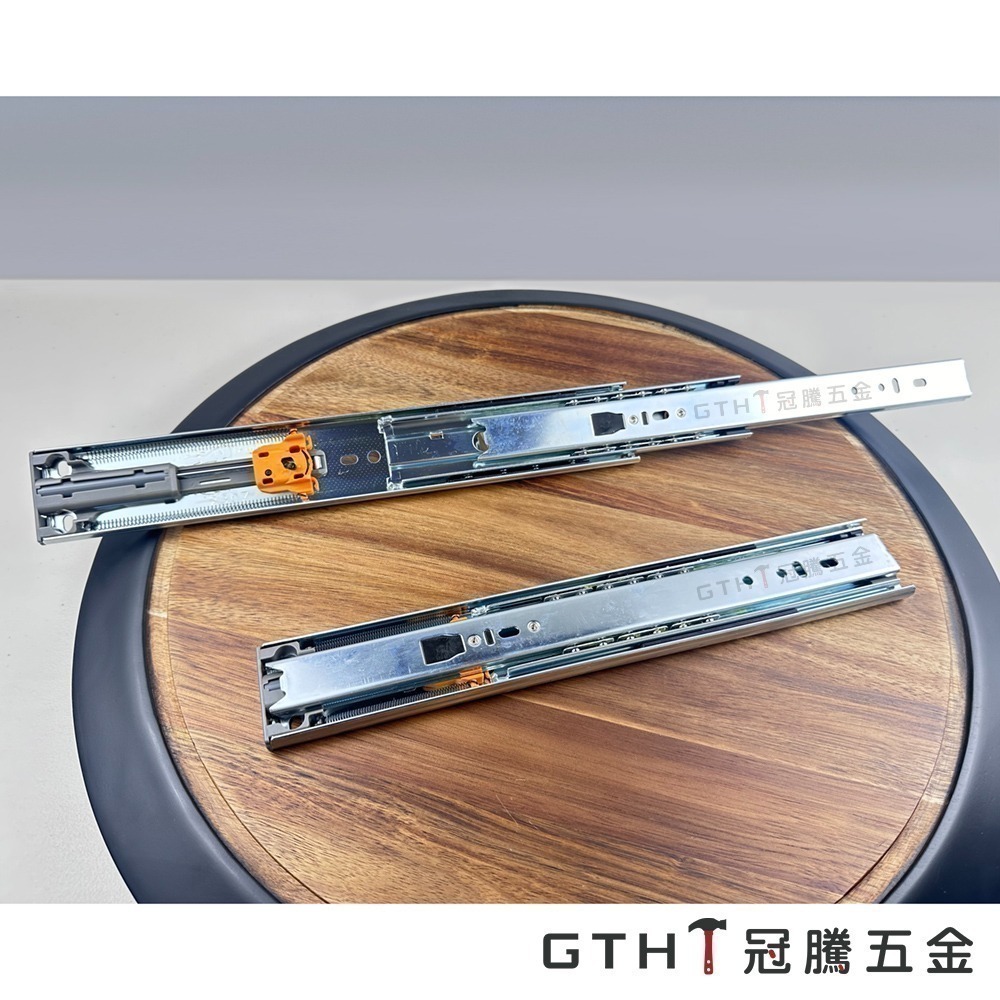 CT蝴蝶型 三段滑軌 緩衝滑軌 靜音 滑軌 鋼珠滑軌 抽屜滑軌 三截滑軌 抽屜軌道 衣櫃滑軌 櫃子滑軌 GTH冠騰五金-細節圖8