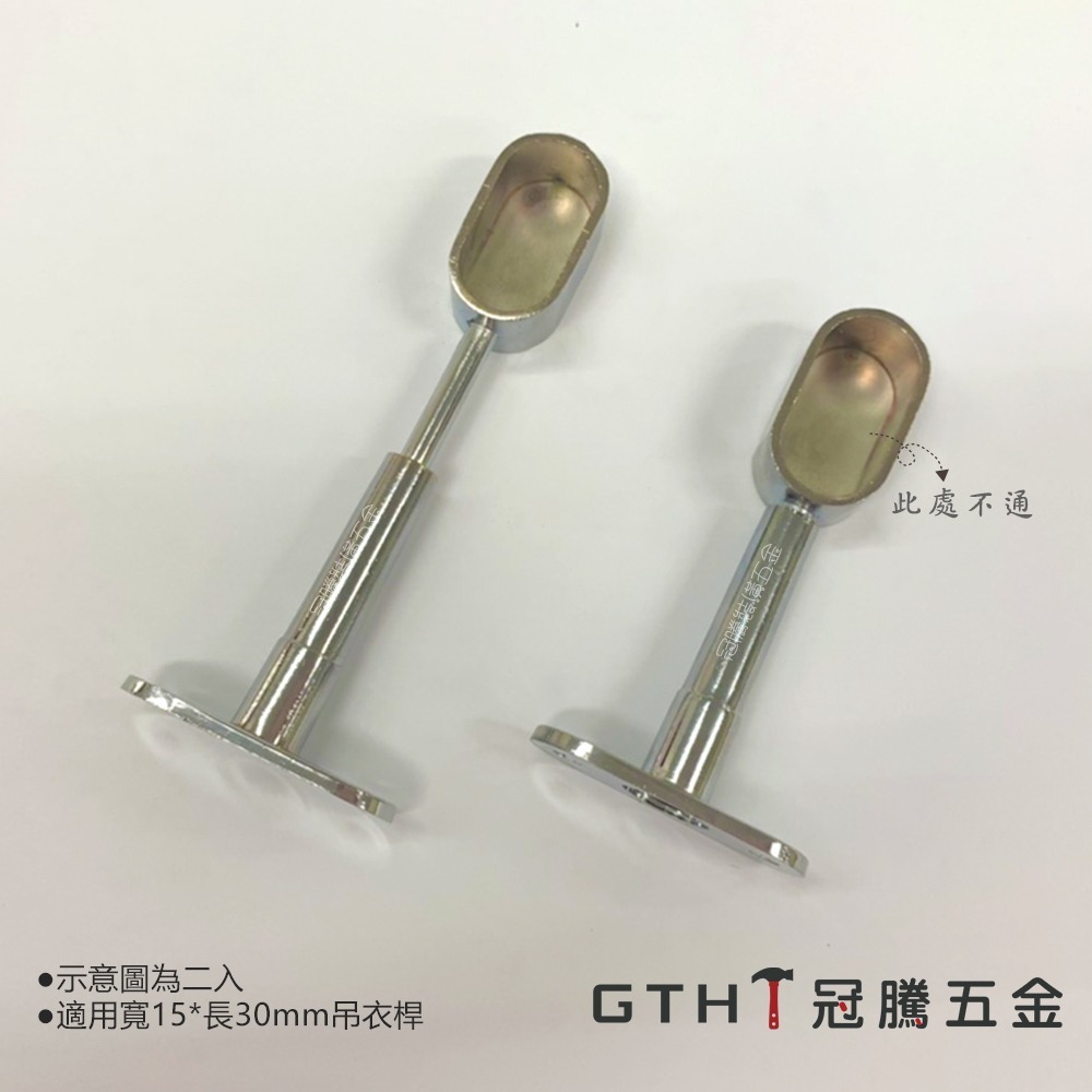可調式目玉 管頭 封蓋 封口 中空 中通 目玉 吊衣桿 O型管 衣桿托 五金 系統家具 台灣製【GTH冠騰五金】-規格圖4