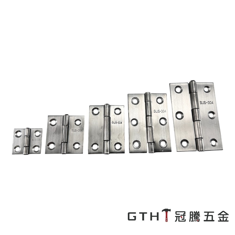 不銹鋼活頁 304 材質 不鏽鋼 小活頁 平開活頁 小型合頁 小型鉸鏈 白鐵 合頁 鉸鏈【GTH冠騰五金】-細節圖2