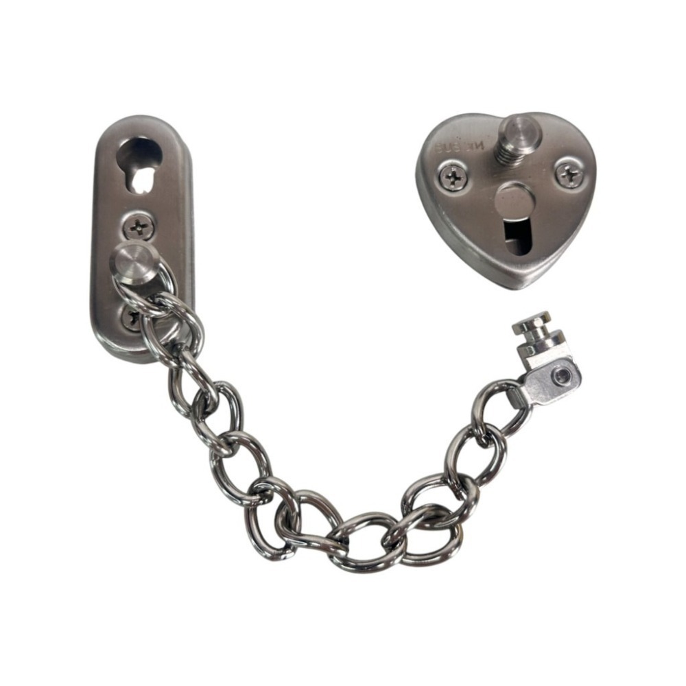 不鏽鋼防盜鏈 安全門鏈 免打孔門鎖 鐵製防盜鍊 防盜鏈 防盜扣 門鍊 門扣 窗鎖 門窗鎖 門閂 鍊鎖【GTH冠騰五金】-細節圖5