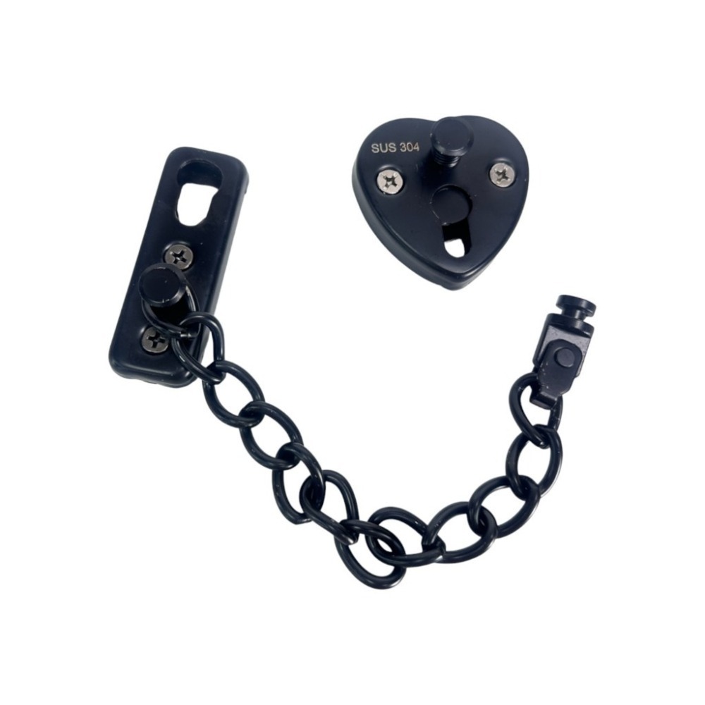 不鏽鋼防盜鏈 安全門鏈 免打孔門鎖 鐵製防盜鍊 防盜鏈 防盜扣 門鍊 門扣 窗鎖 門窗鎖 門閂 鍊鎖【GTH冠騰五金】-細節圖6