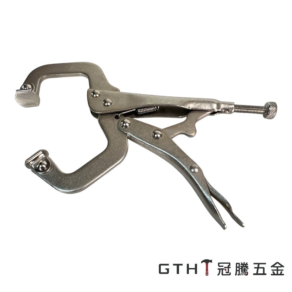 強力C型萬能鉗 6吋/11吋 大力鉗 C型夾 萬能鉗 固定鉗 C型固定鉗 C型活動鉗 活動鉗 木工夾【GTH冠騰五金】-細節圖3