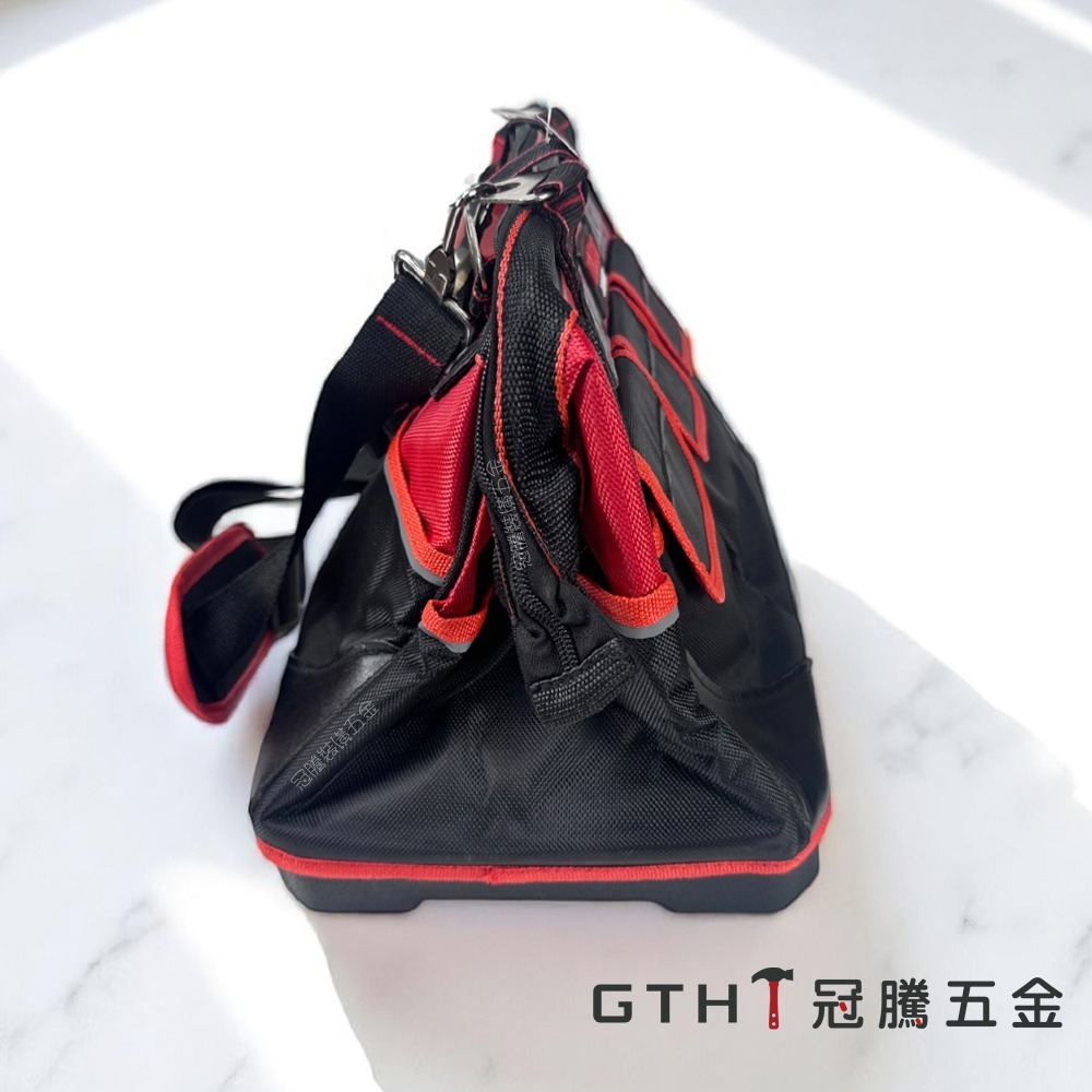 工具包 (16吋/18吋) 職人工匠專用 多功能 手提 工具袋 工具箱 維修 水電 加厚 防潑水 德力西 冠騰五金-細節圖3