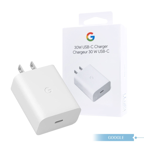 Google 原廠 30W USB-C 快充充電器 - 白 / Pixel 6系列【公司貨】