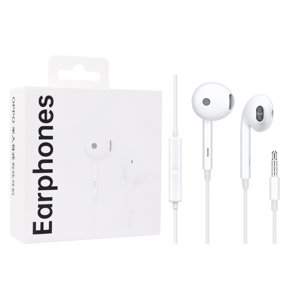OPPO MH135 原廠盒裝 / 高品質半入耳式耳機 3.5mm (白色)-細節圖2