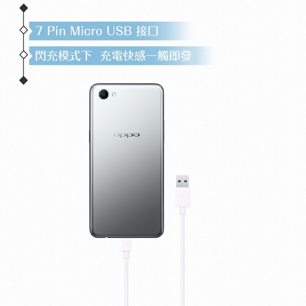 OPPO 原廠盒裝 Micro USB充電線 VOOC 5V/4A閃充 (DL118)-細節圖8