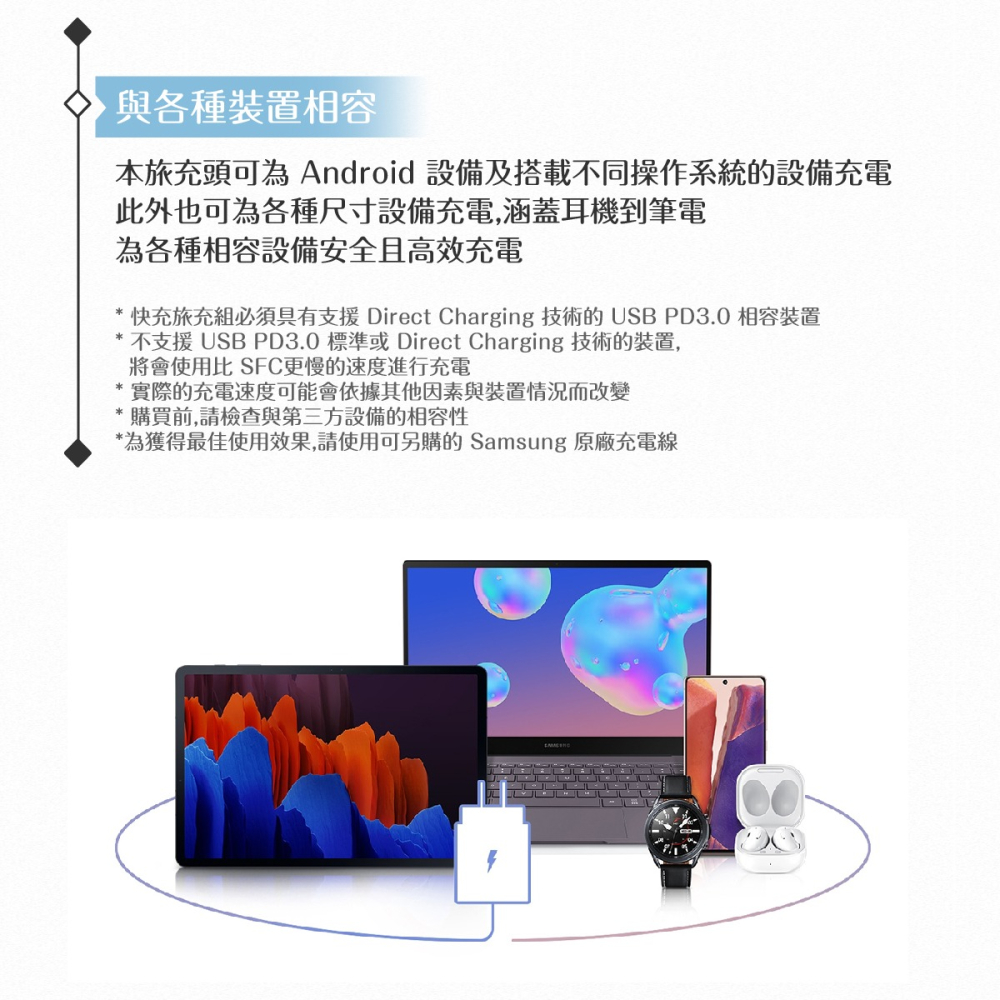 Samsung三星 原廠 25W Type C 快充旅充頭 PD 3.0【EP-TA800】台灣盒裝公司貨-細節圖9