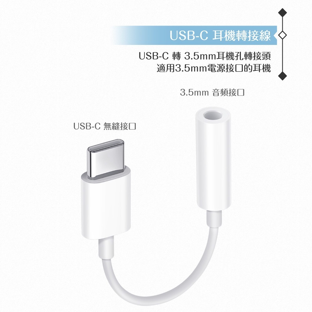 VIVO 原廠盒裝 USB-C 轉 3.5mm 耳機插孔轉接器 / 轉接線 - 白-細節圖8