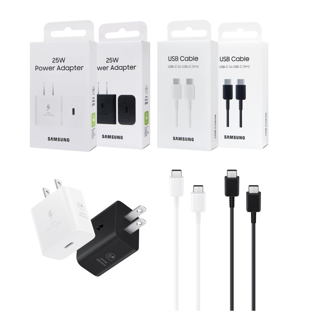 Samsung三星 原廠公司貨 T2510 超快充25W + DA705 3A 雙Type C線 1m (盒裝)-細節圖2