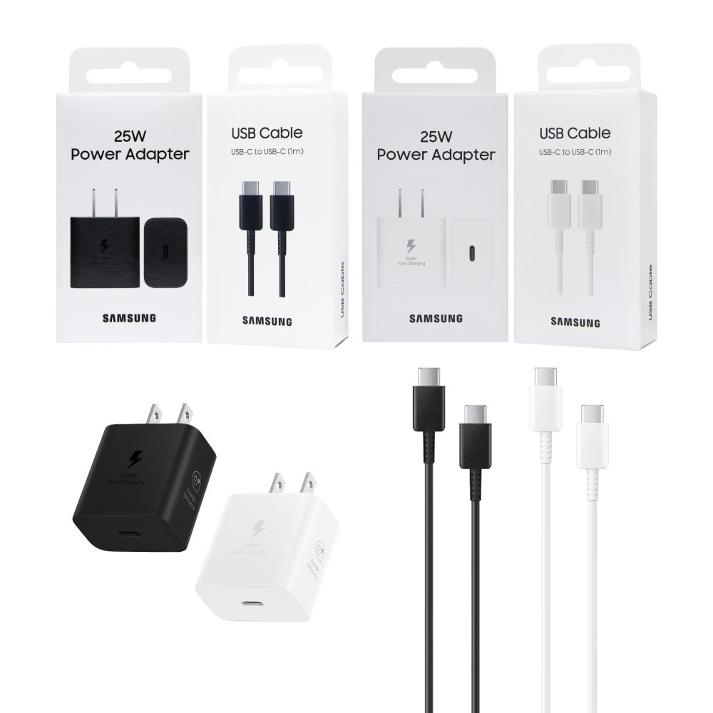 Samsung三星 原廠盒裝 T2510 超快充25W+DA705 3A雙Type C線 (for S25 S24系列)-細節圖2