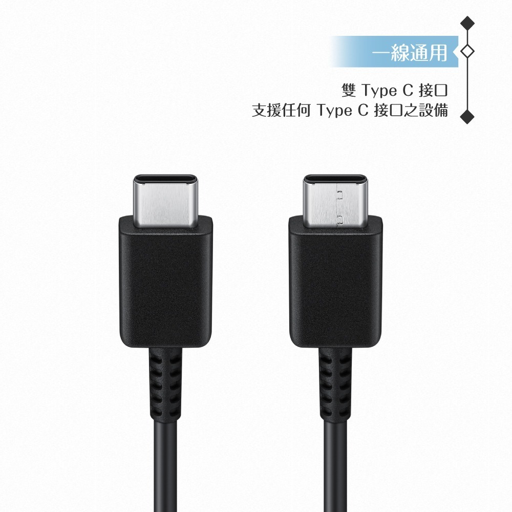 Samsung三星 原廠公司貨 T2510 超快充25W + DX310 3A 雙Type C線 1.8m (盒裝)-細節圖9