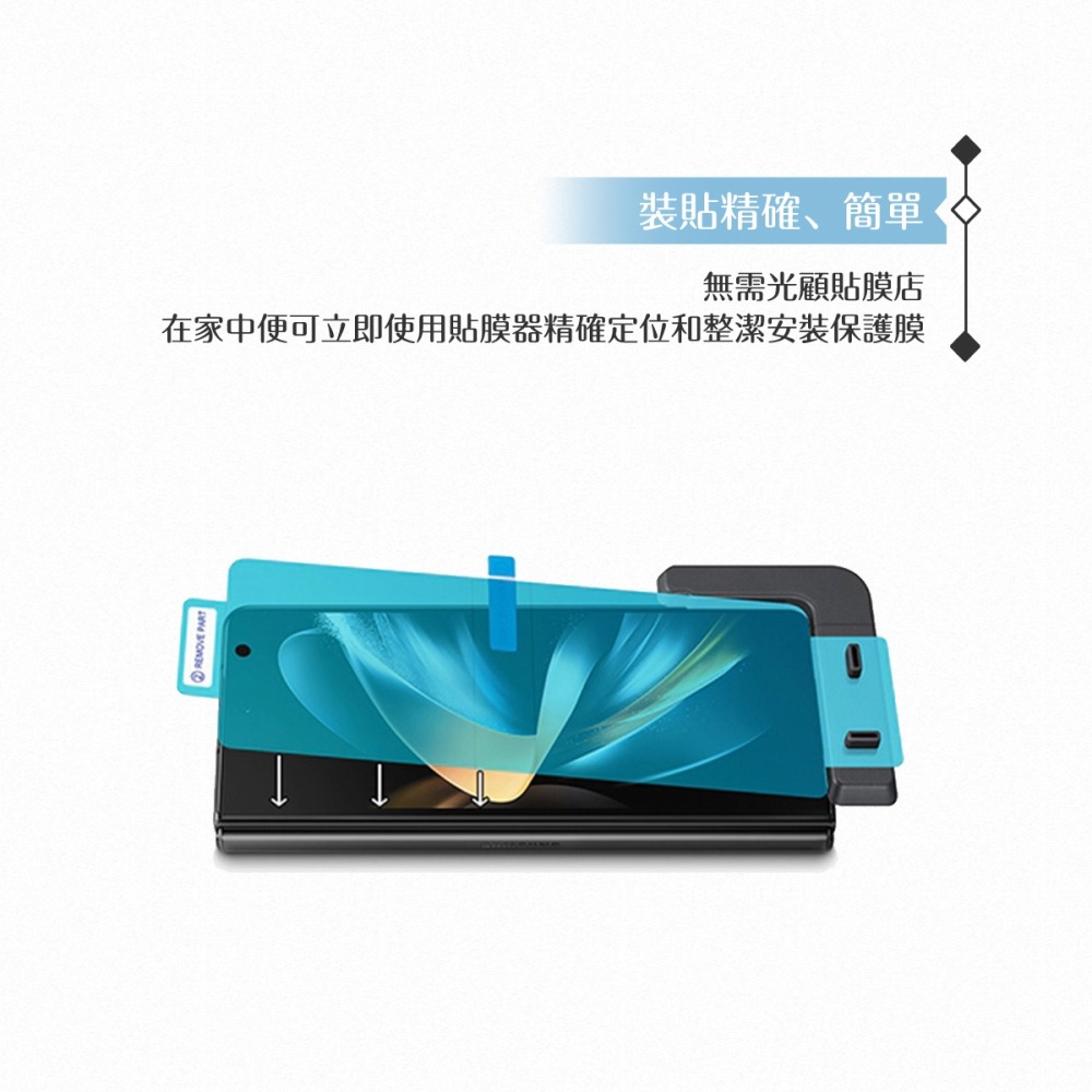 Samsung 三星 原廠公司貨 Z Fold4 封面螢幕保護貼 UF93P - 內含2片保護貼 (盒裝)-細節圖7