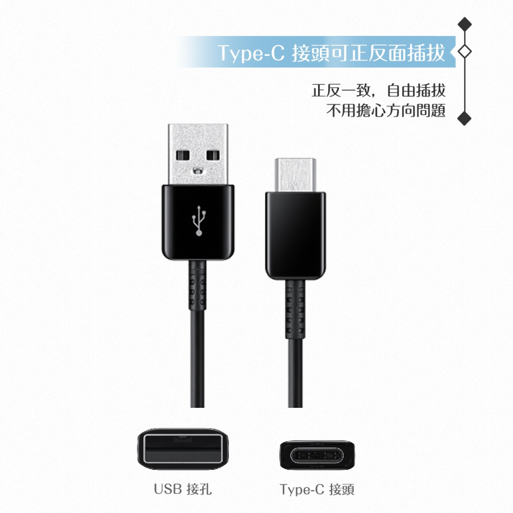 Samsung三星 原廠公司貨EP-DG930 Type-C 傳輸線(2入) - 1.5M【新款黑】-細節圖8