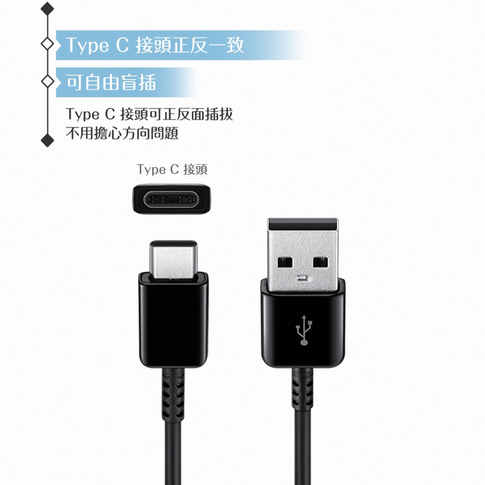 Samsung 原廠盒裝DG930 Type C傳輸線2Pack,1.5m /黑 (for Z Fold5/Flip5)-細節圖7