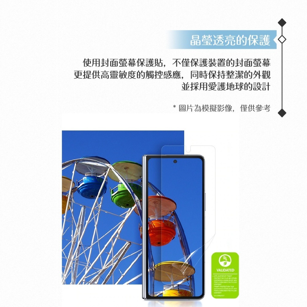 Samsung 三星 原廠公司貨 Z Fold5 封面螢幕保護貼 UF946 (盒裝)-細節圖7
