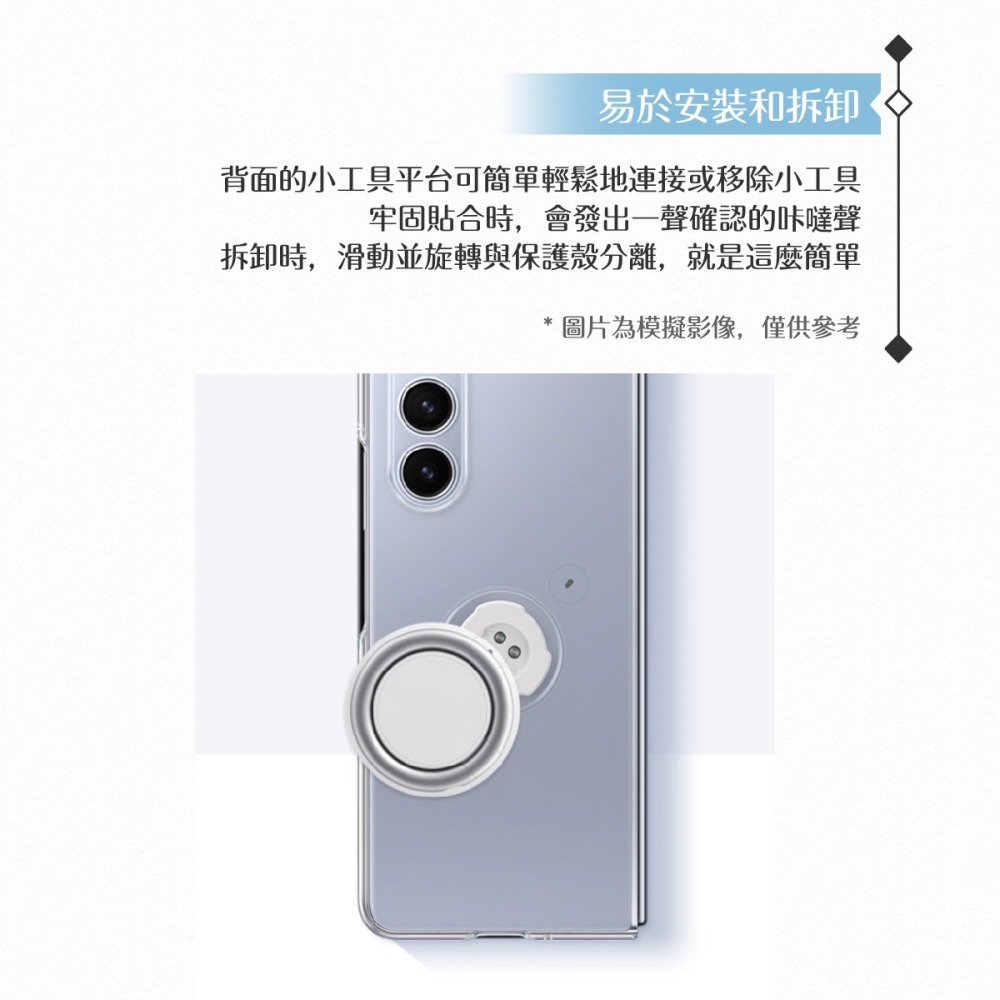 Samsung三星 原廠公司貨 Z Fold5 透明多功能保護殼 XF946 (盒裝)-細節圖9