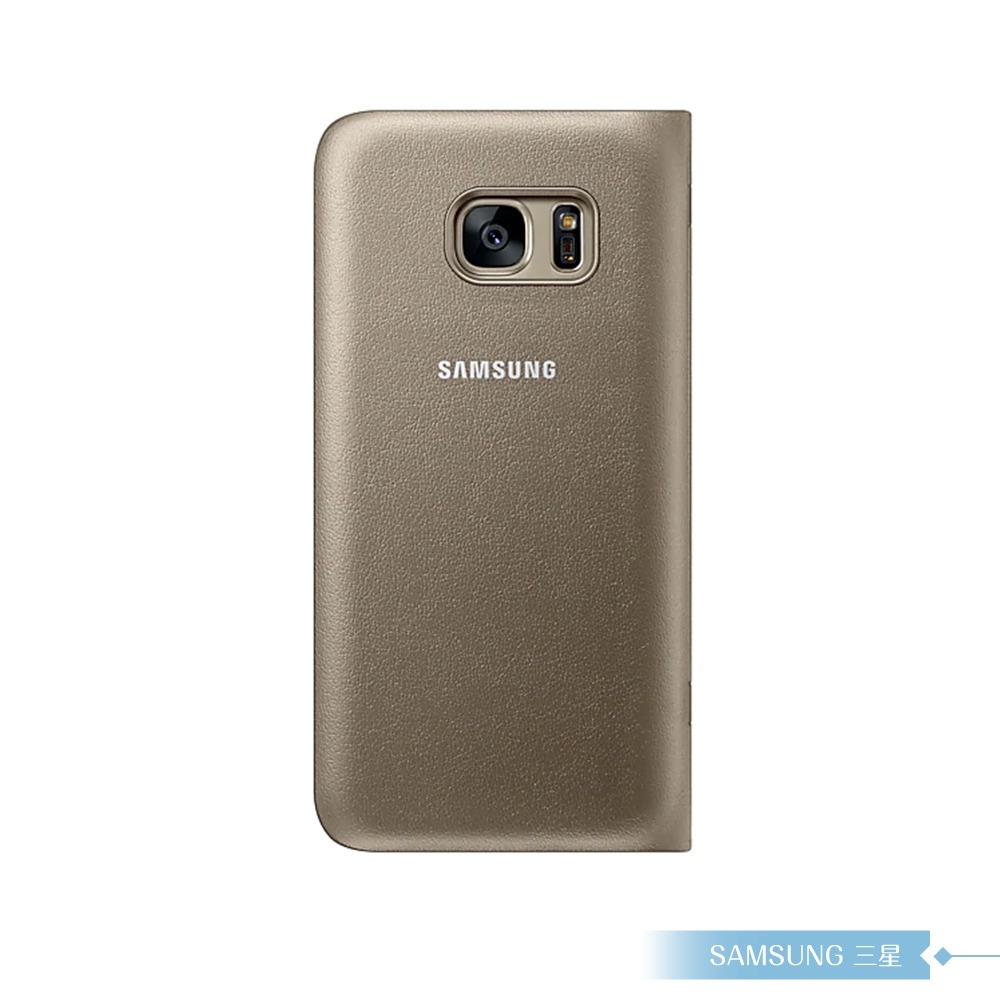 Samsung三星 原廠Galaxy S7 G930專用  LED皮革翻頁式皮套 可插卡 /側翻書本保護套-細節圖2