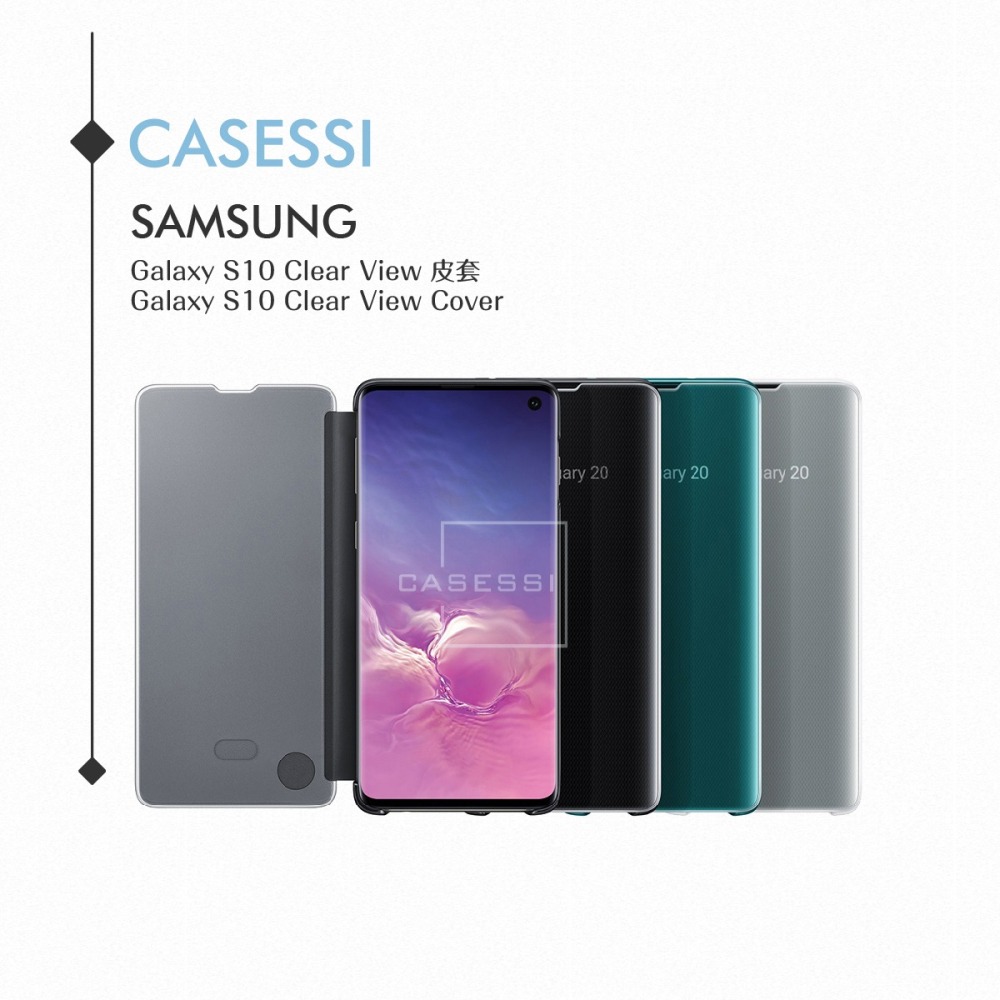 Samsung三星 原廠Galaxy S10 G973專用 全透視感應皮套【公司貨】再送S10智能背蓋-細節圖4