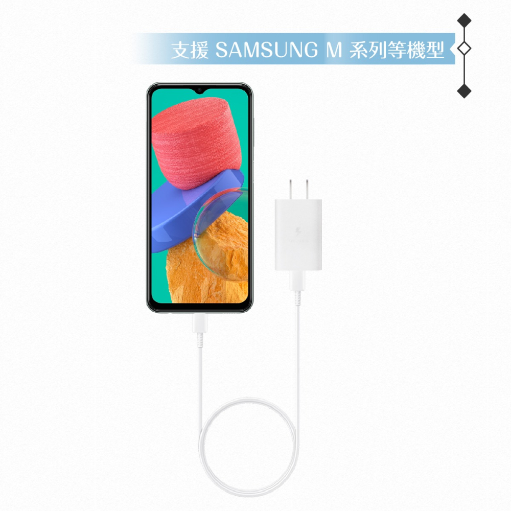 Samsung EP-T1510 正原廠盒裝組15W Type C旅充頭+雙Type C線 (for Galaxy M)-細節圖9