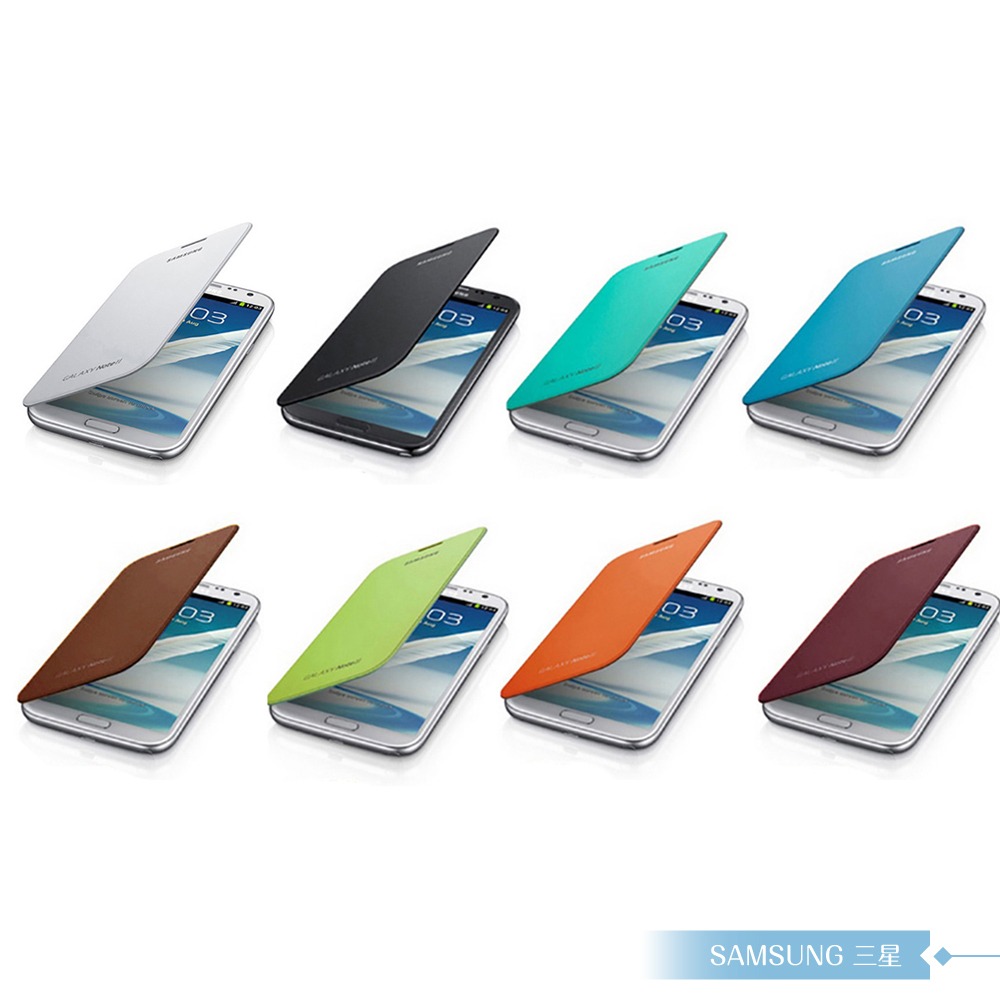 Samsung三星 原廠Galaxy Note2 N7100專用 側翻式皮套 /翻蓋書本式保護套-細節圖2